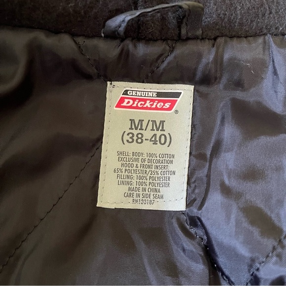 Dickies men’s Shacket Red Black & Grey Plaid Full Zip and snap button size M - Picture 9 of 11